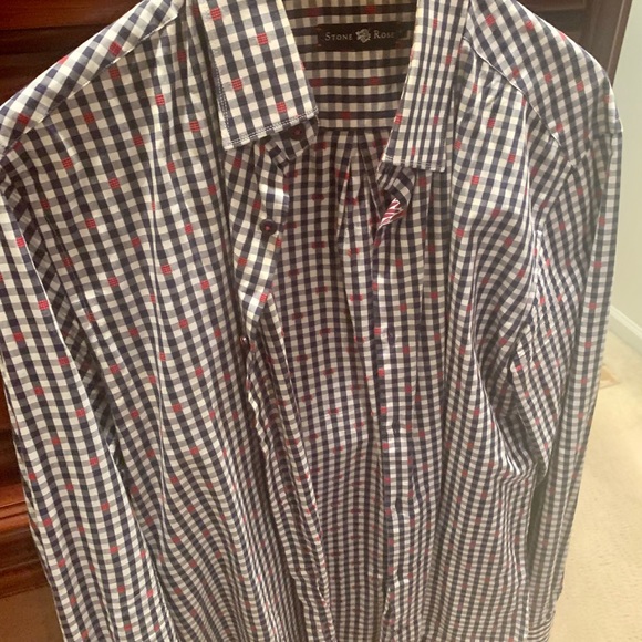 Sakes Fifth Ave Sone Rose Men’s Dress Shirt Beautiful size M. Great with jeans. - Picture 6 of 6